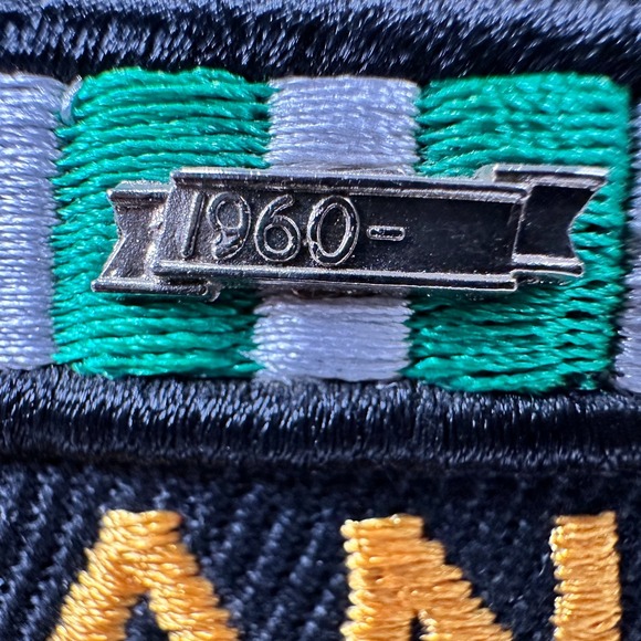 Vietnam Veteran Black Cap Hat Ribbons Metal 1960- Emblem Embroidered NEW w/ Tag - Picture 8 of 14